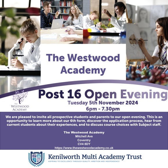 Twa post 16 open evening